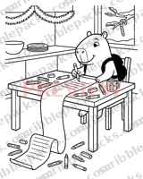 Letter to Santa coloring page