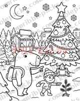 Tree lot coloring page
