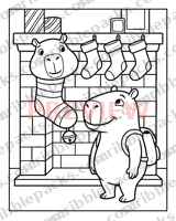 Stockings coloring page
