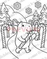 Candy cane lane coloring page
