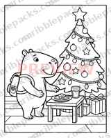 Cookies for Santa coloring page