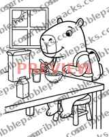 Breakfast coloring page