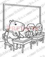 Classroom coloring page